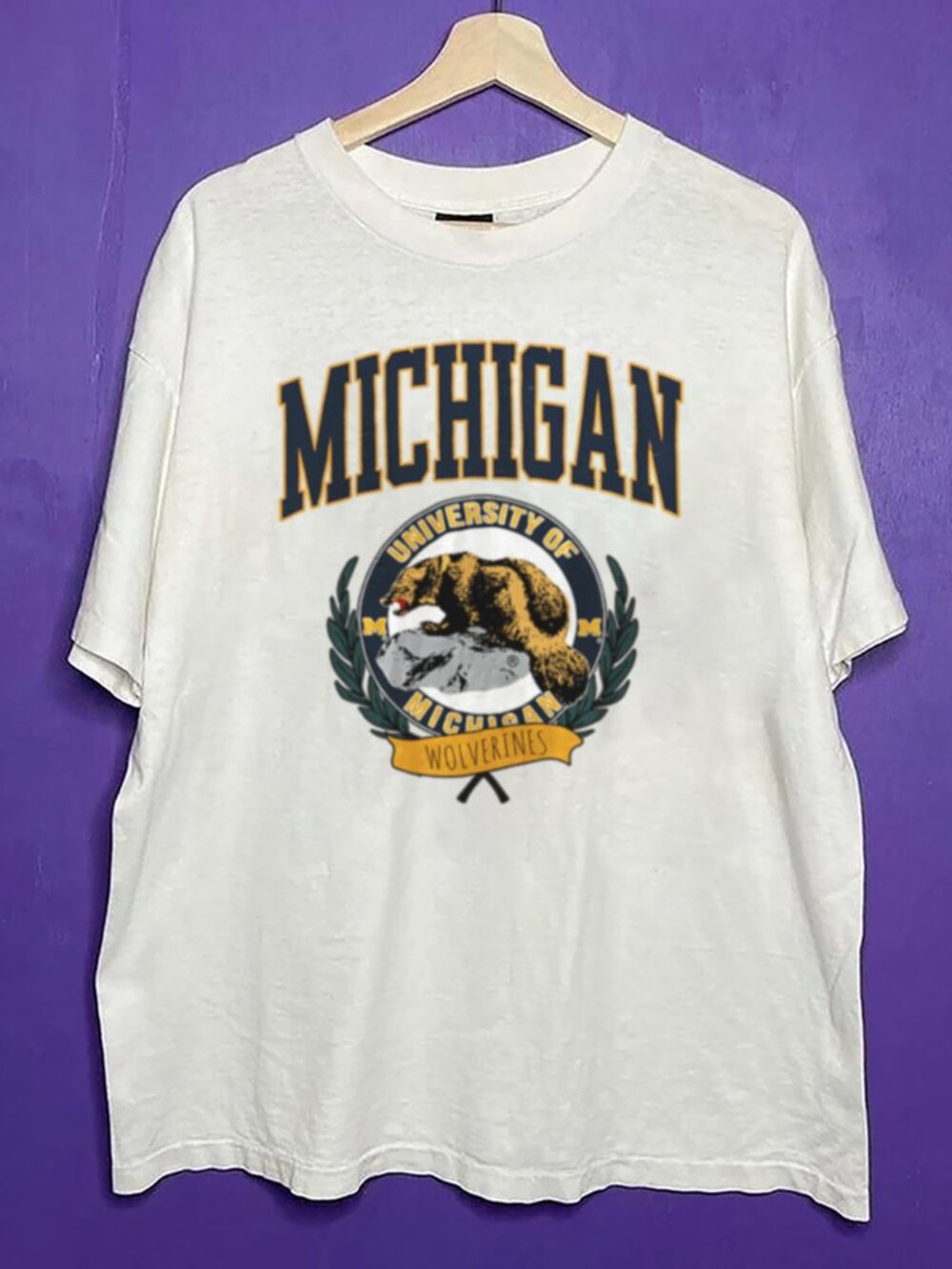 Vintage Michigan Wolverines Football NCAA Shirt, University of Michigan Shirt